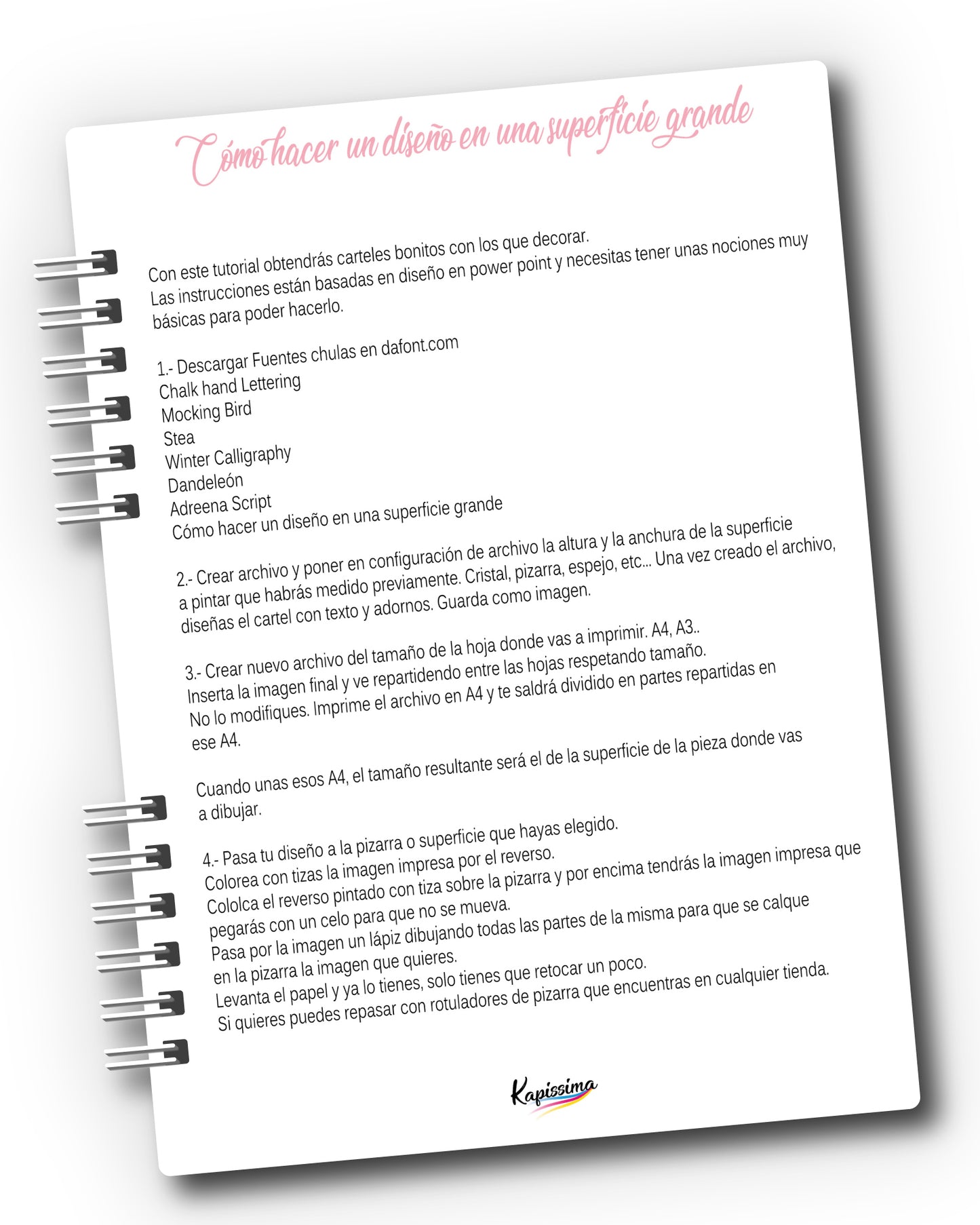 Cuaderno de lettering
