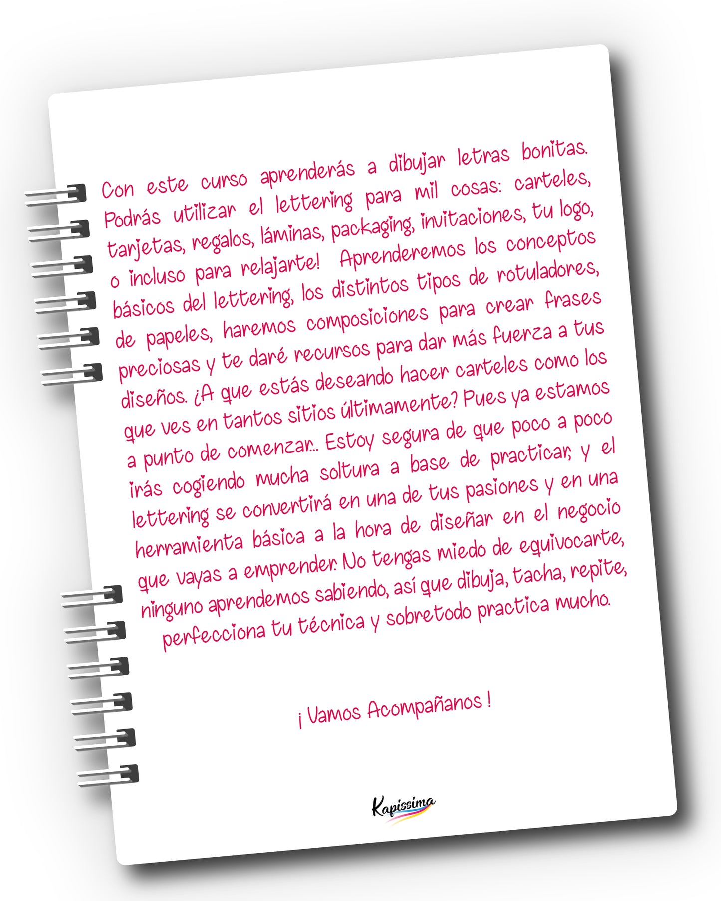 Cuaderno de lettering