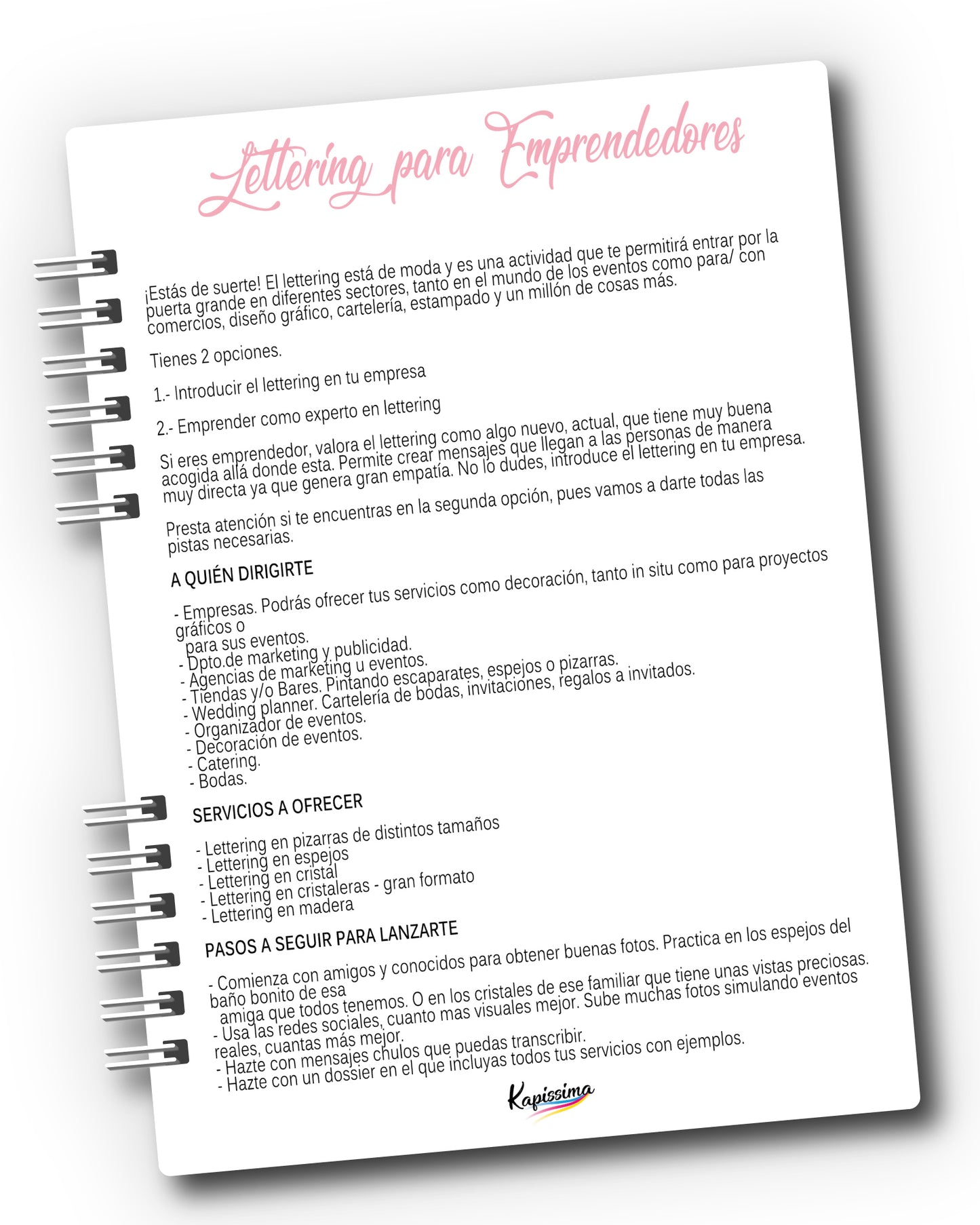 Cuaderno de lettering