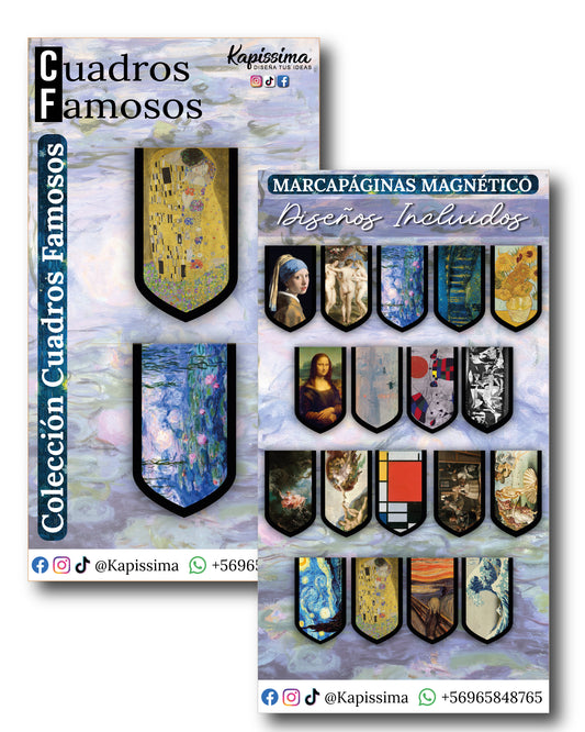 Marcapáginas - Cuadros Famosos  - Magneticos