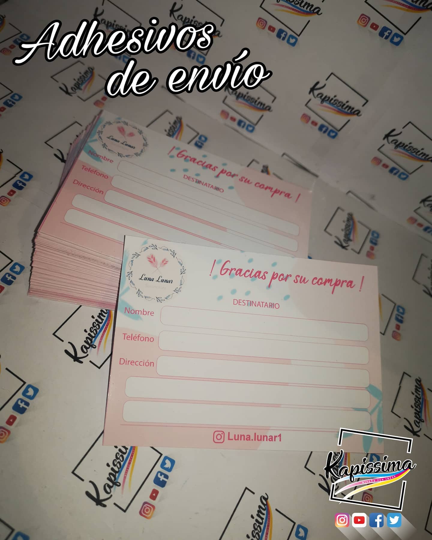 Adhesivos de envío
