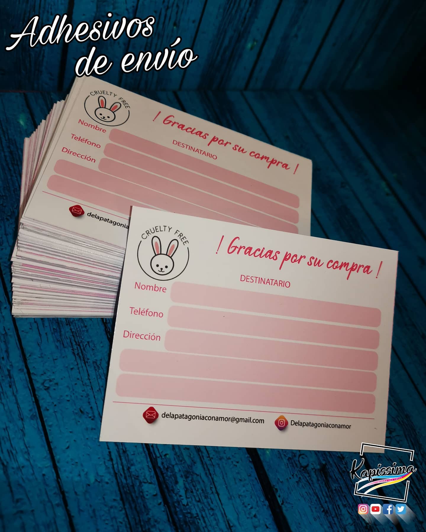 Adhesivos de envío