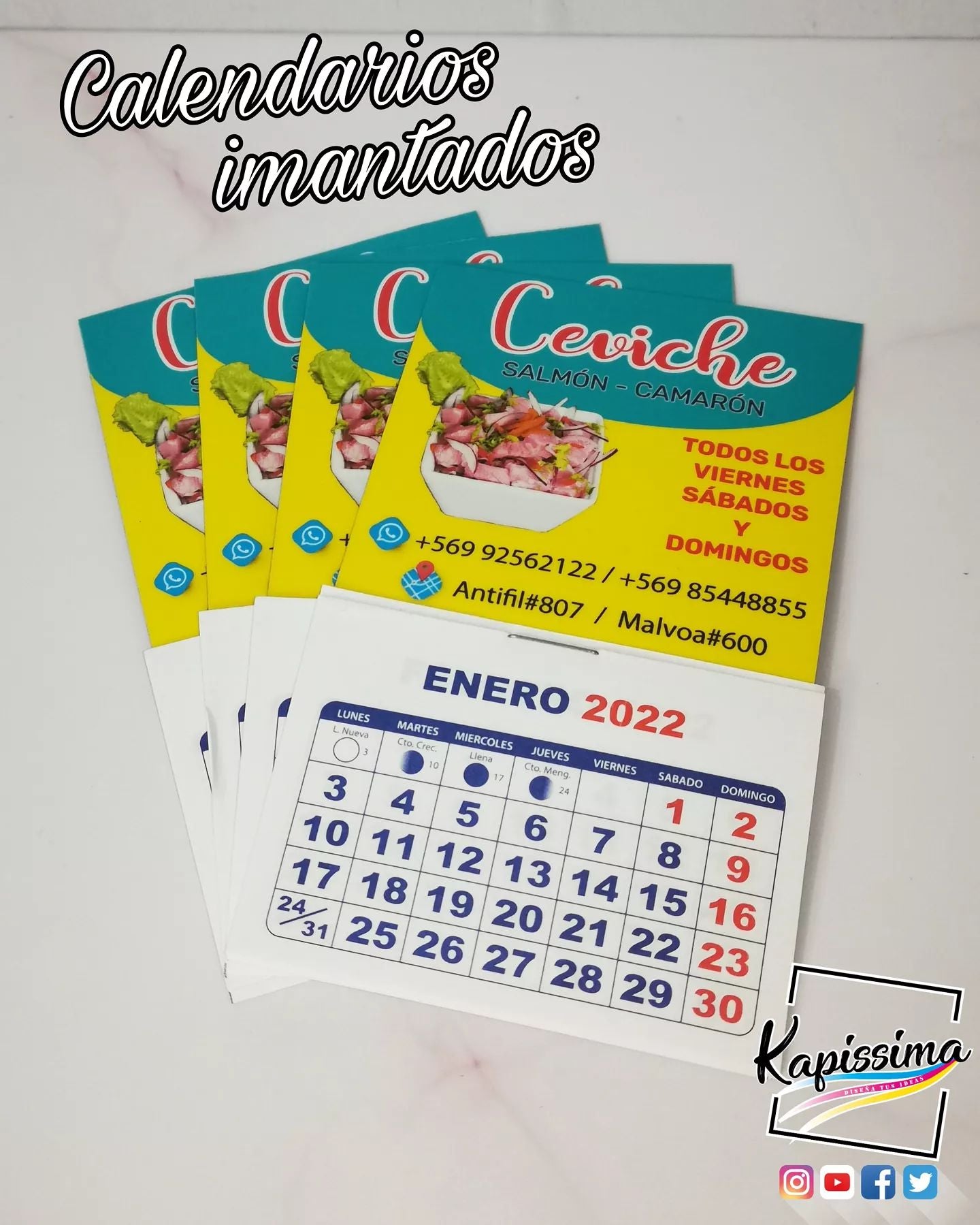 Mini Calendarios Imantados