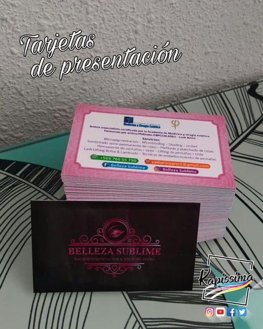 Tarjetas de presentación